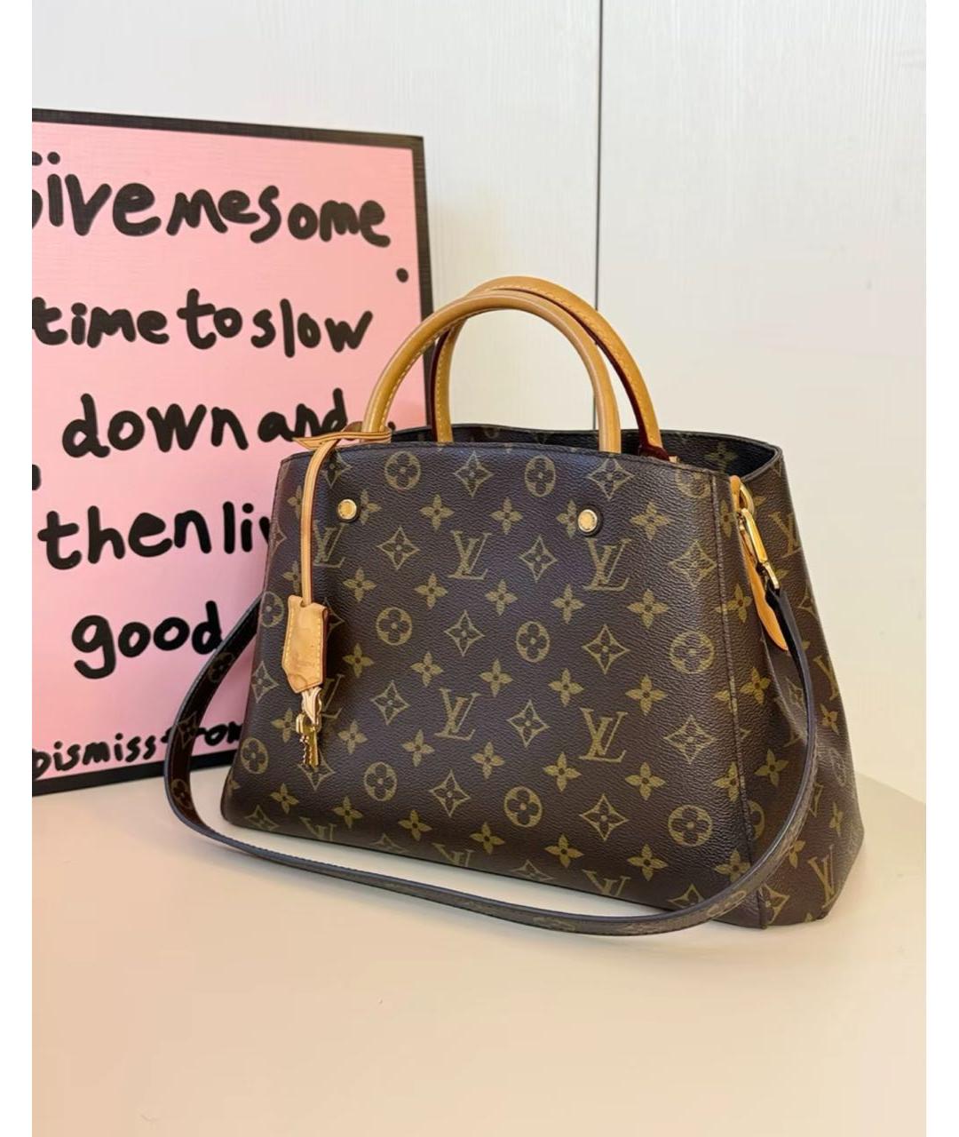 LOUIS VUITTON Коричневая сумка через плечо, фото 8