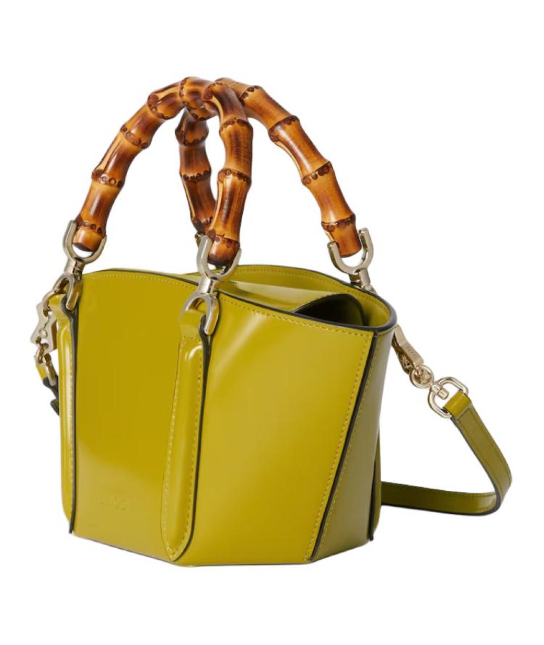 GUCCI Зеленая кожаная сумка через плечо, фото 2