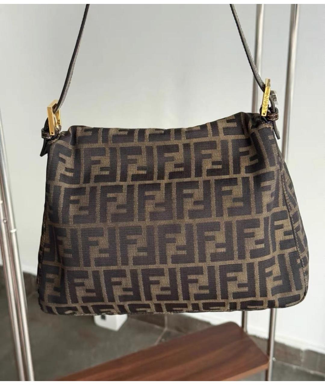 FENDI Коричневая сумка через плечо, фото 3