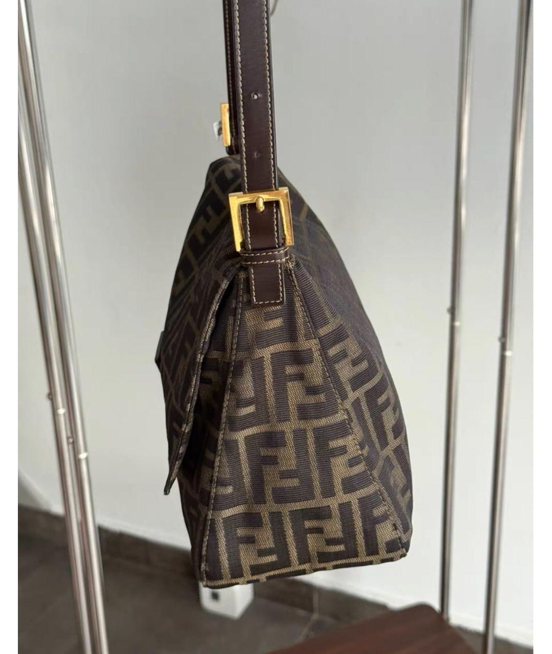 FENDI Коричневая сумка через плечо, фото 4