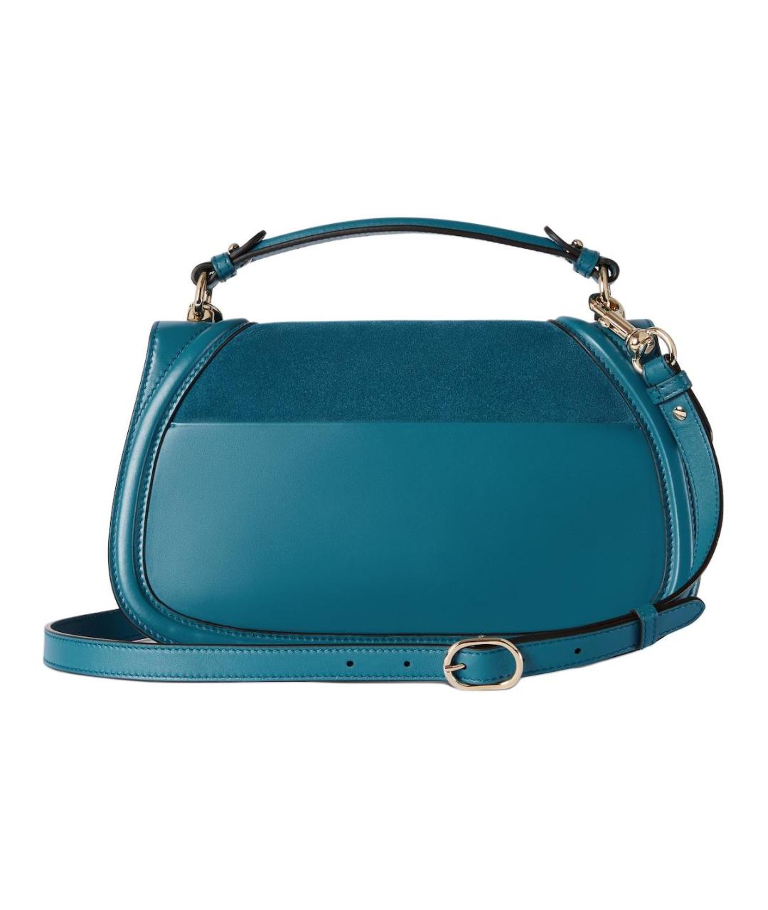 GUCCI Синяя замшевая сумка через плечо, фото 4