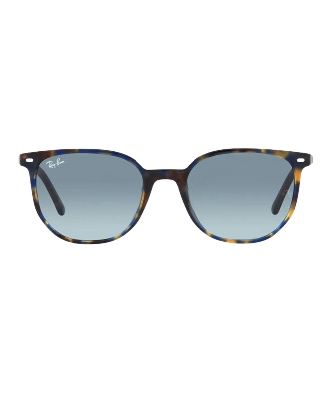 RAY BAN Коричневые пластиковые солнцезащитные очки, фото 2
