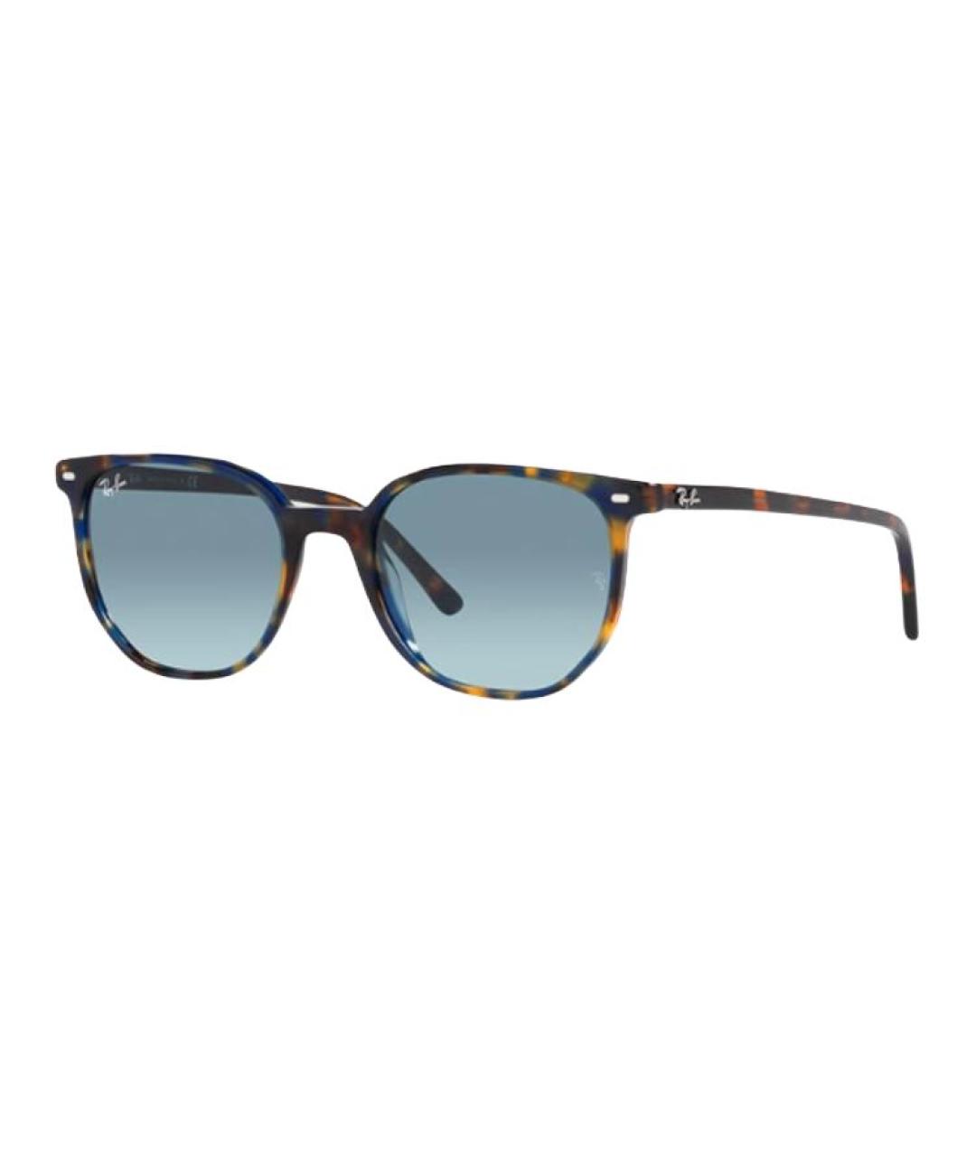 RAY BAN Коричневые пластиковые солнцезащитные очки, фото 4