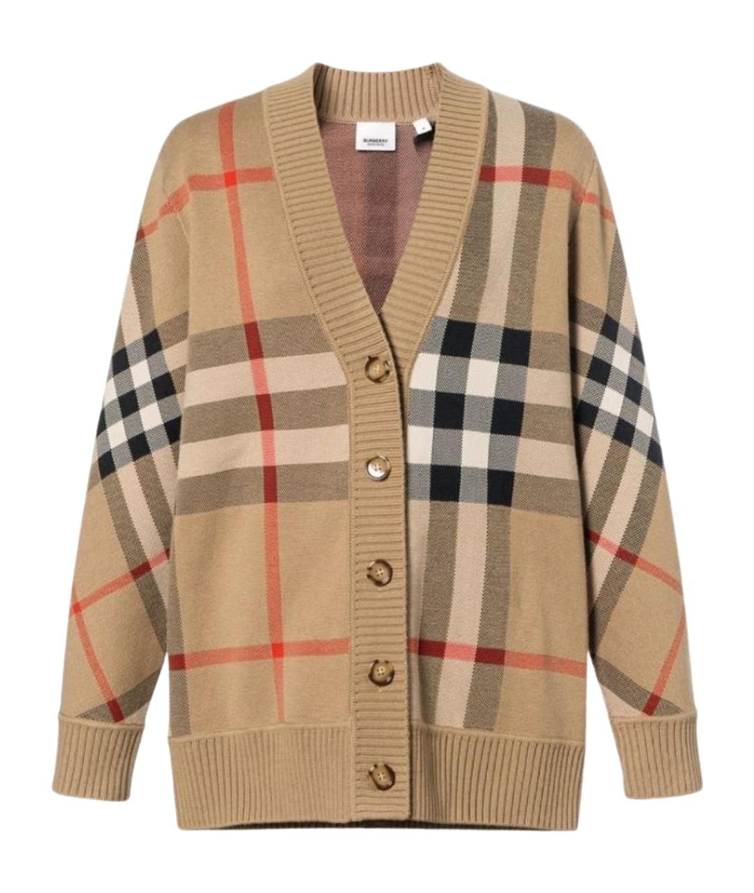 BURBERRY Бежевый кардиган, фото 1
