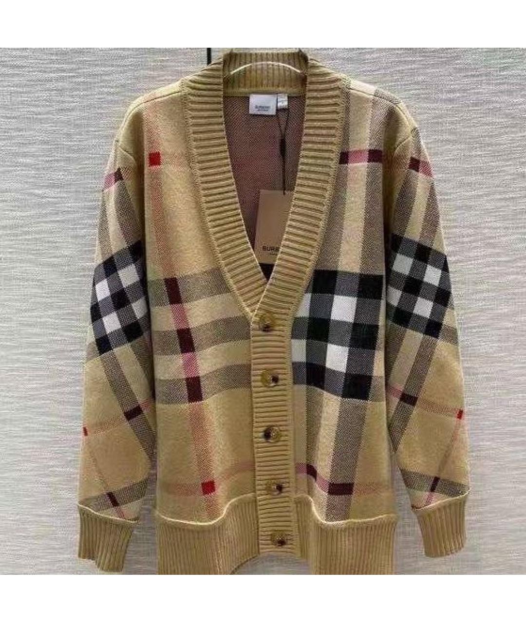 BURBERRY Бежевый кардиган, фото 3
