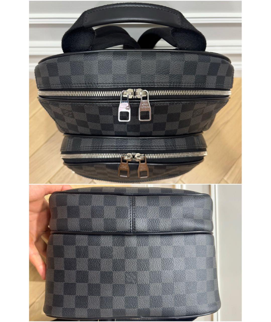 LOUIS VUITTON Черный рюкзак из канвы, фото 5