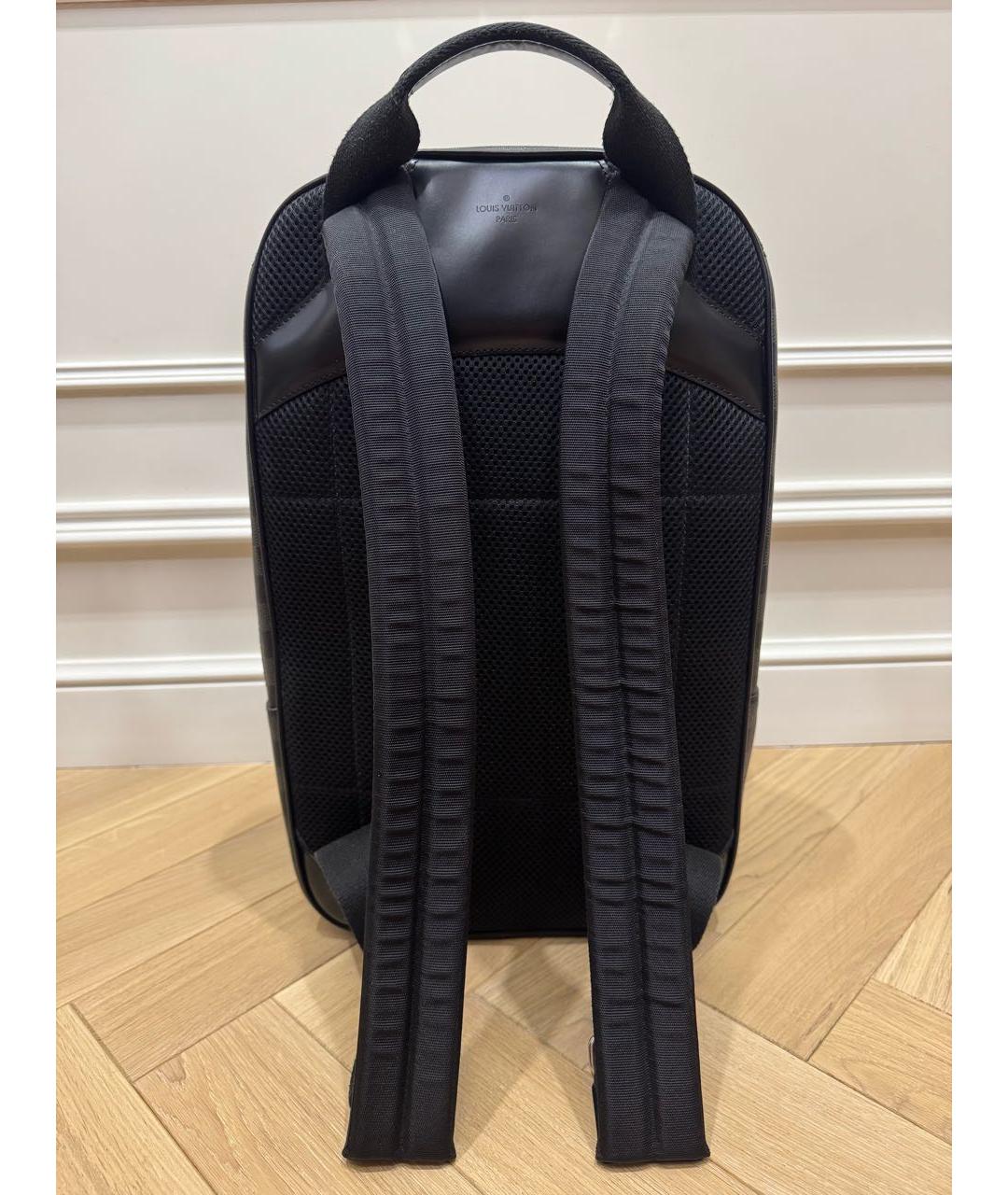 LOUIS VUITTON Черный рюкзак из канвы, фото 2
