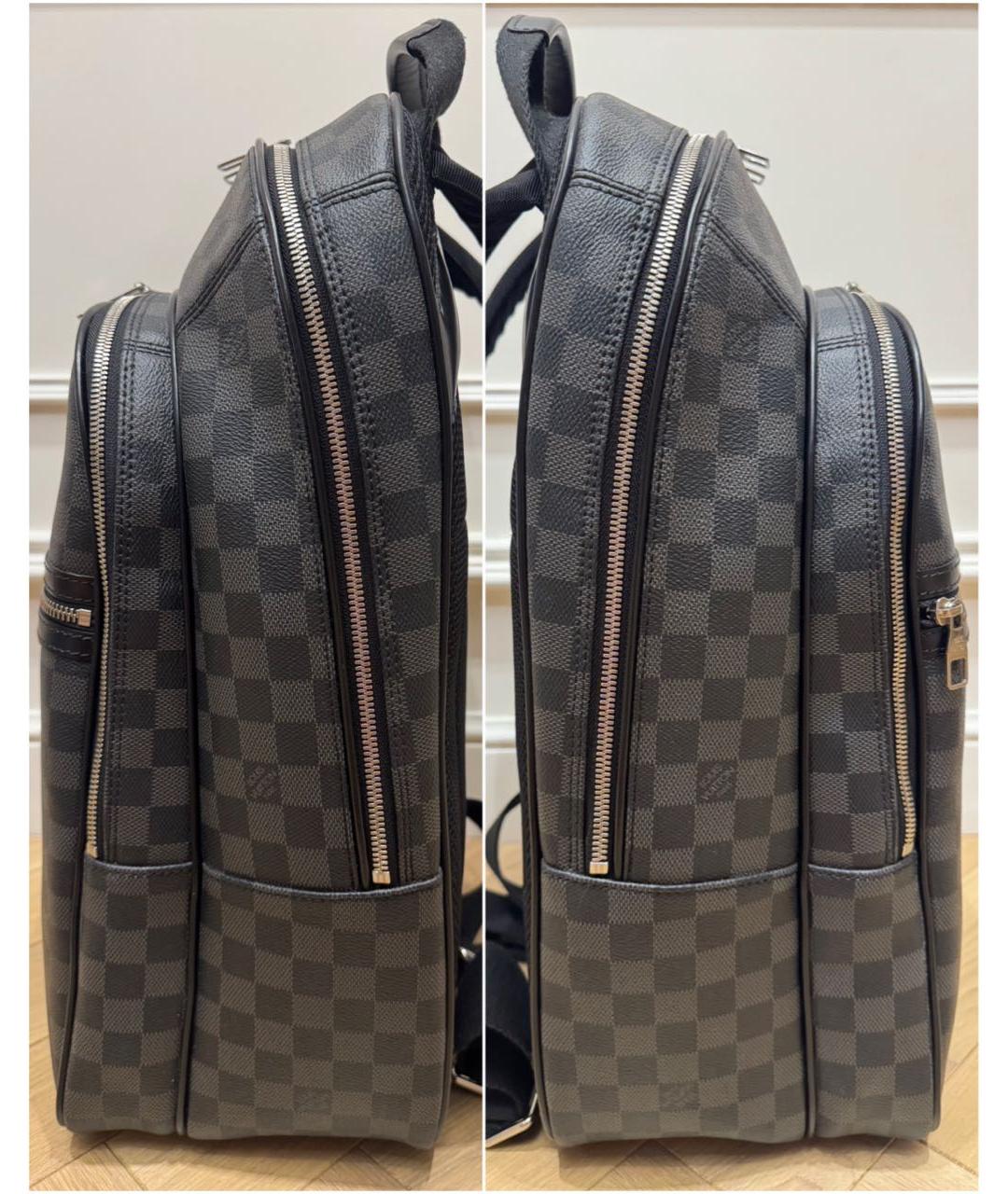 LOUIS VUITTON Черный рюкзак из канвы, фото 4