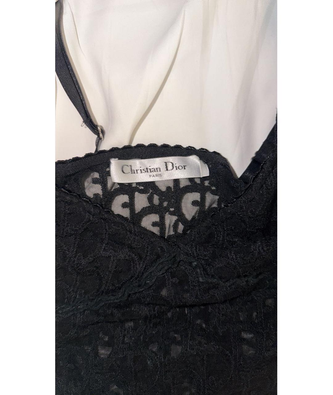 CHRISTIAN DIOR Черное бархатное коктейльное платье, фото 4