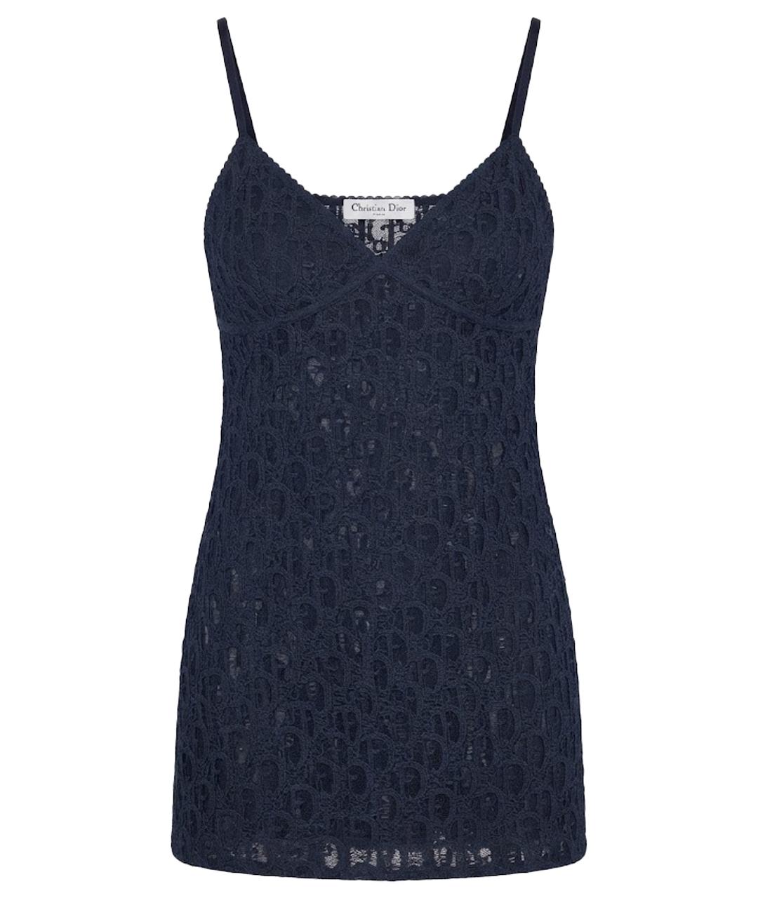 CHRISTIAN DIOR Черное бархатное коктейльное платье, фото 1