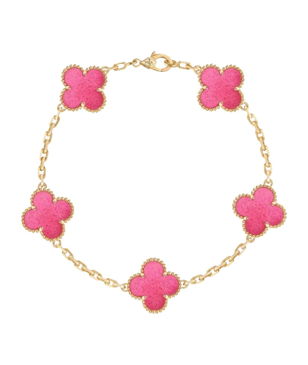 VAN CLEEF & ARPELS Розовый браслет из желтого золота, фото 1