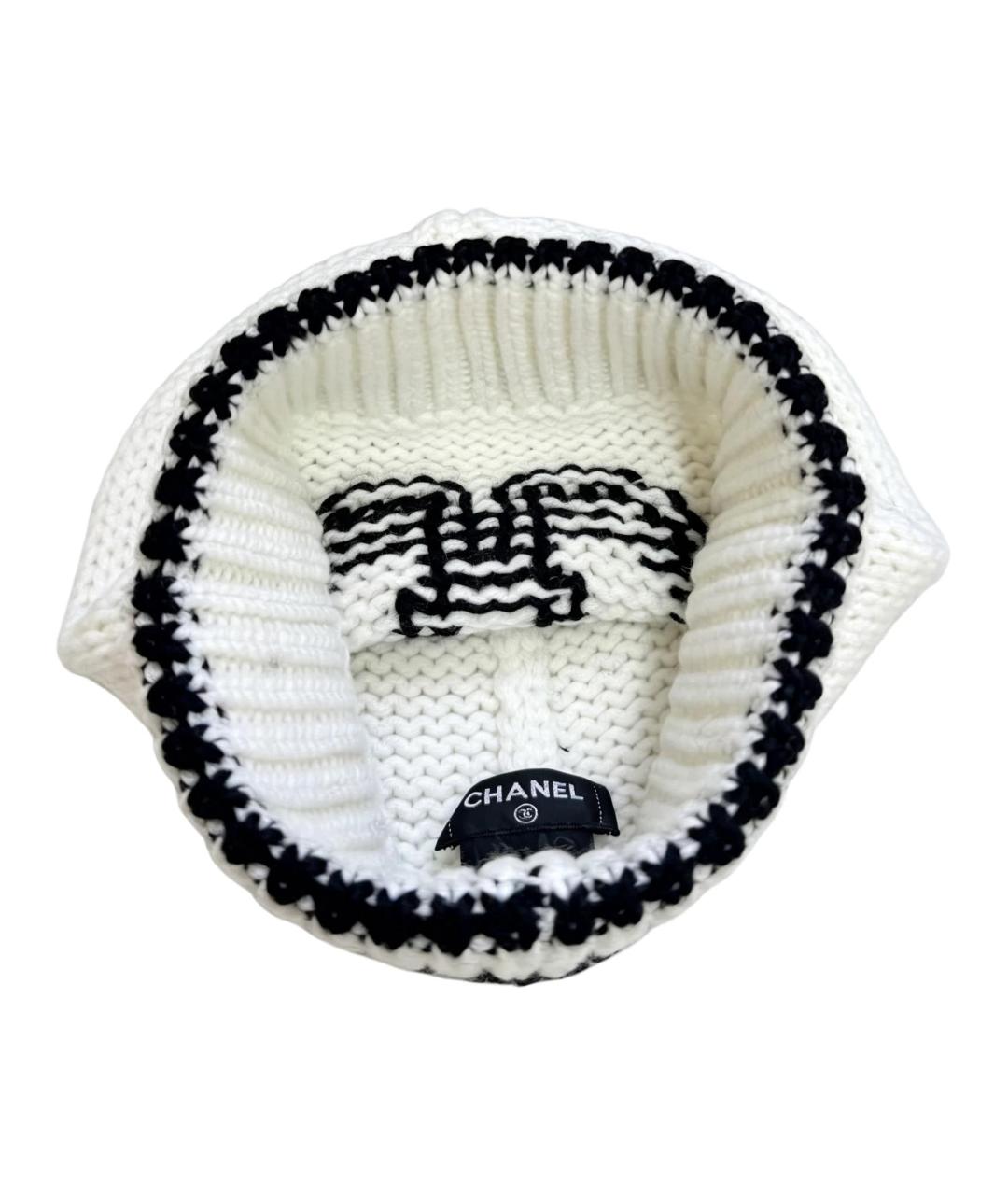 CHANEL Бежевая шапка, фото 3