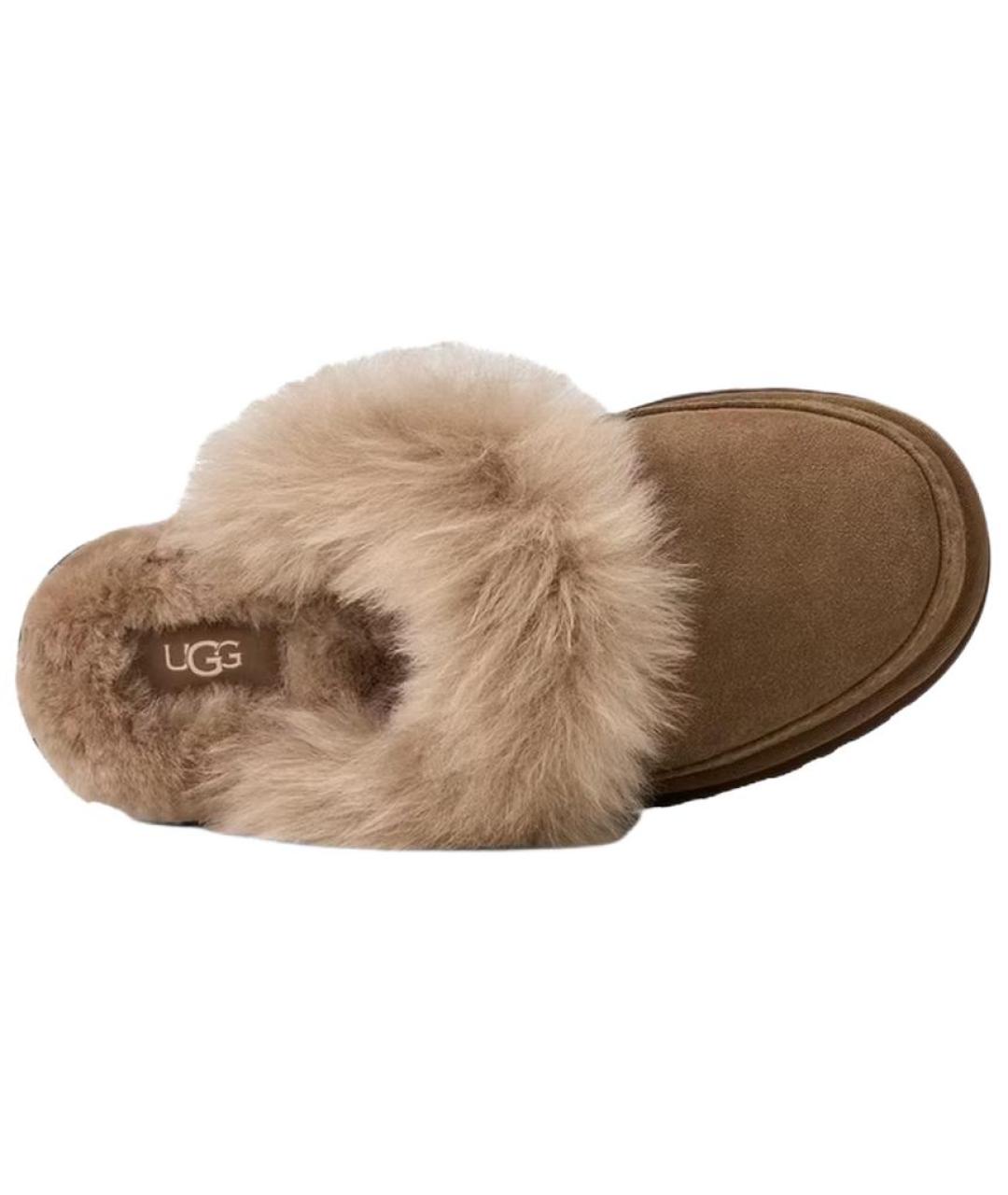 UGG Коричневые замшевые мюли, фото 5