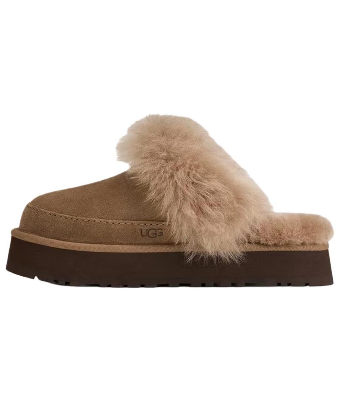 UGG Коричневые замшевые мюли, фото 2