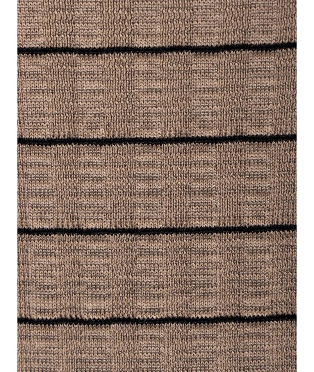 SAINT LAURENT Бежевое вискозное повседневное платье, фото 3