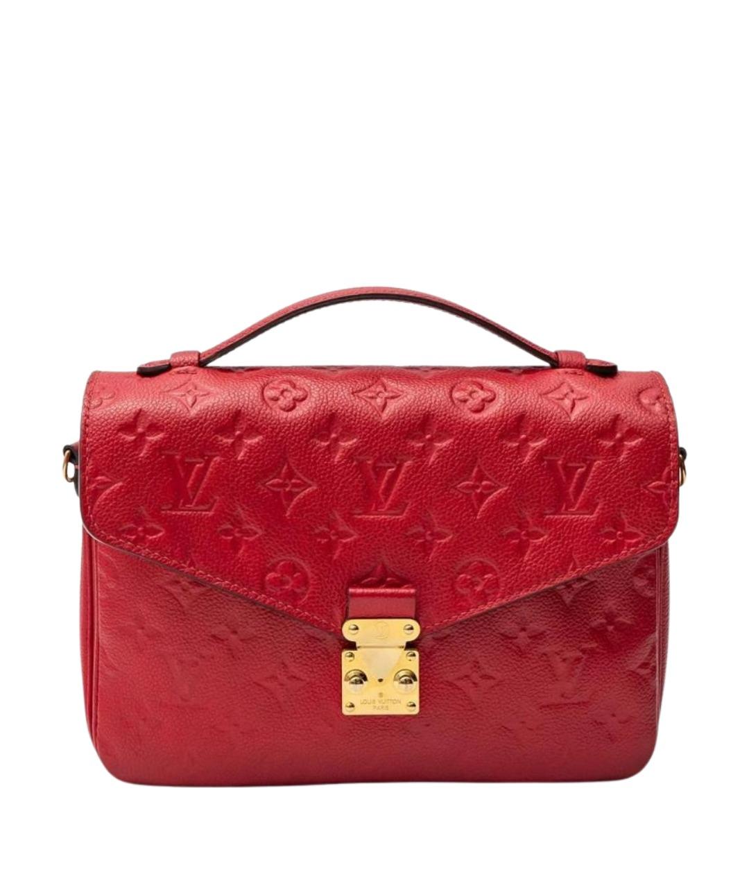 LOUIS VUITTON Красная кожаная сумка через плечо, фото 1