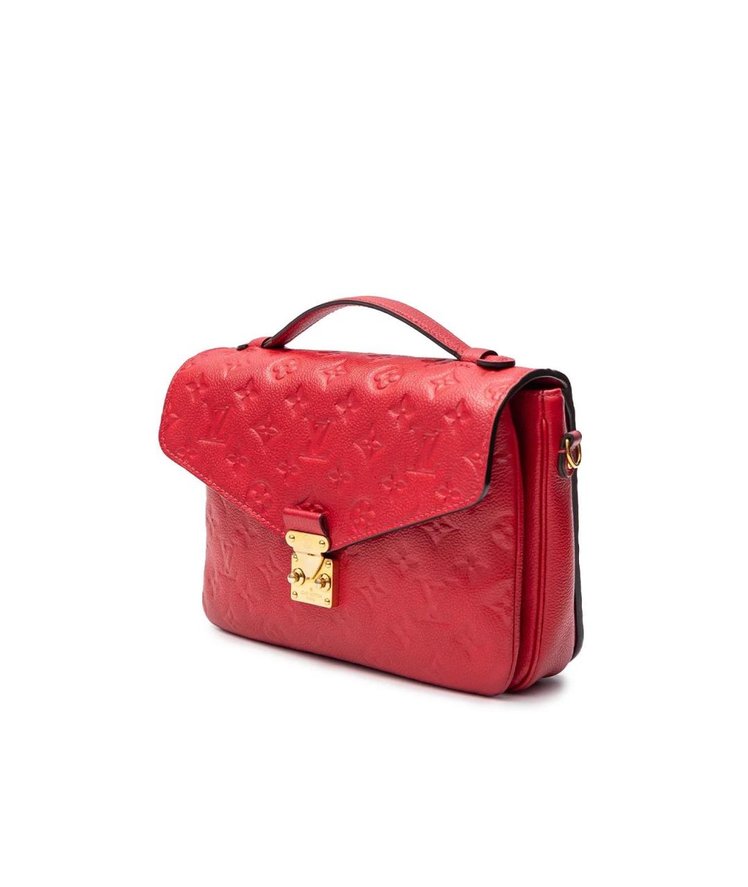 LOUIS VUITTON Красная кожаная сумка через плечо, фото 2