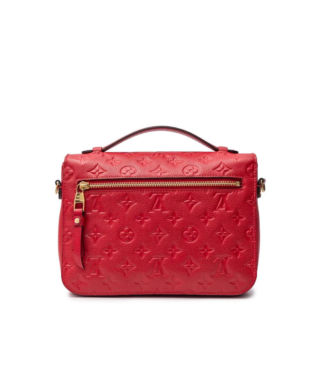 LOUIS VUITTON Красная кожаная сумка через плечо, фото 3