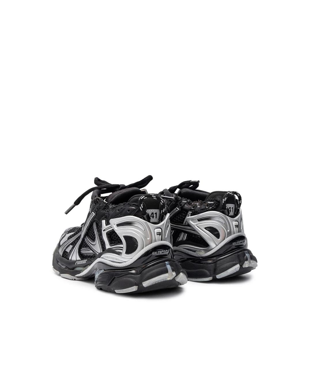 BALENCIAGA Черные текстильные кроссовки, фото 3