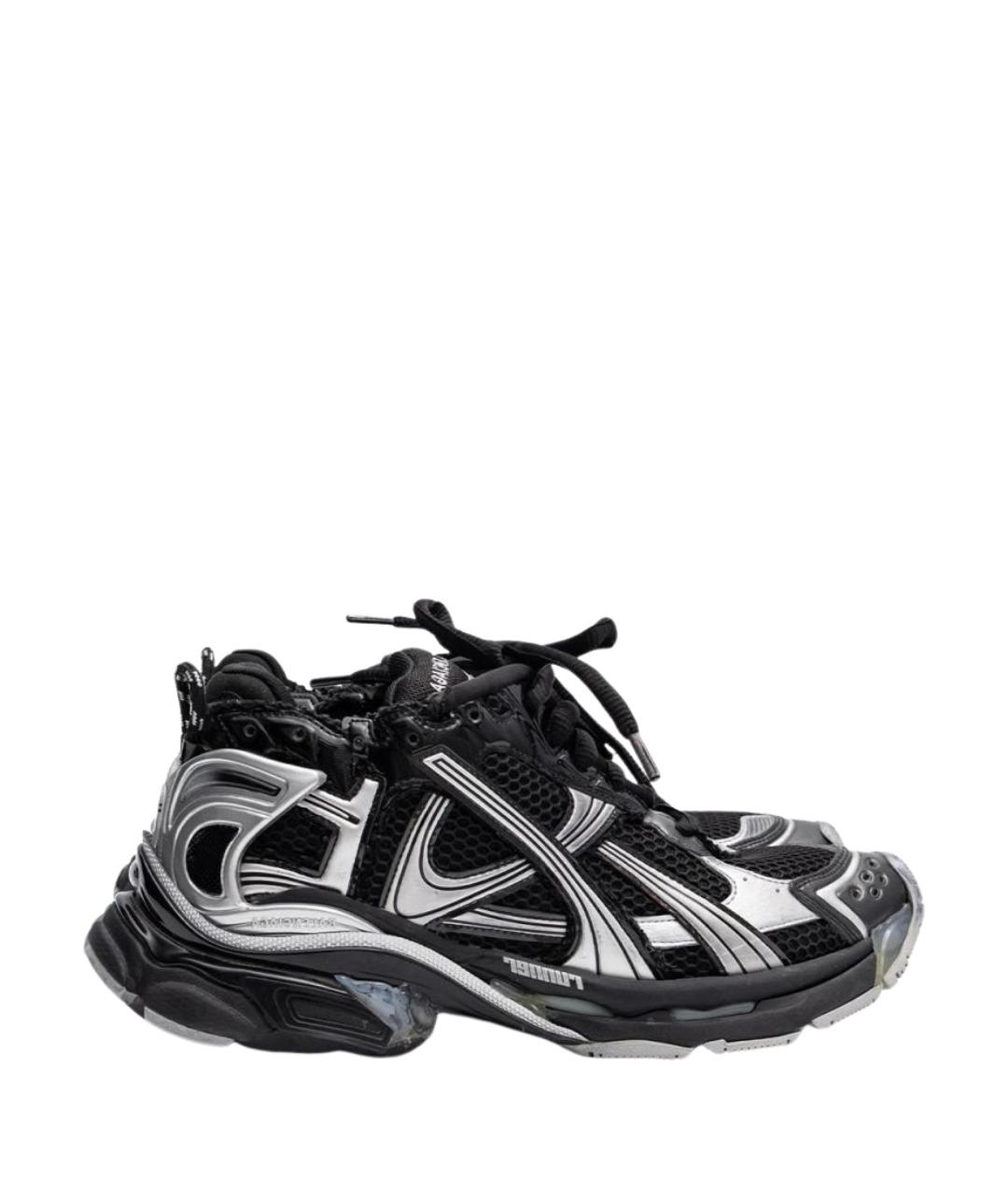 BALENCIAGA Черные текстильные кроссовки, фото 1
