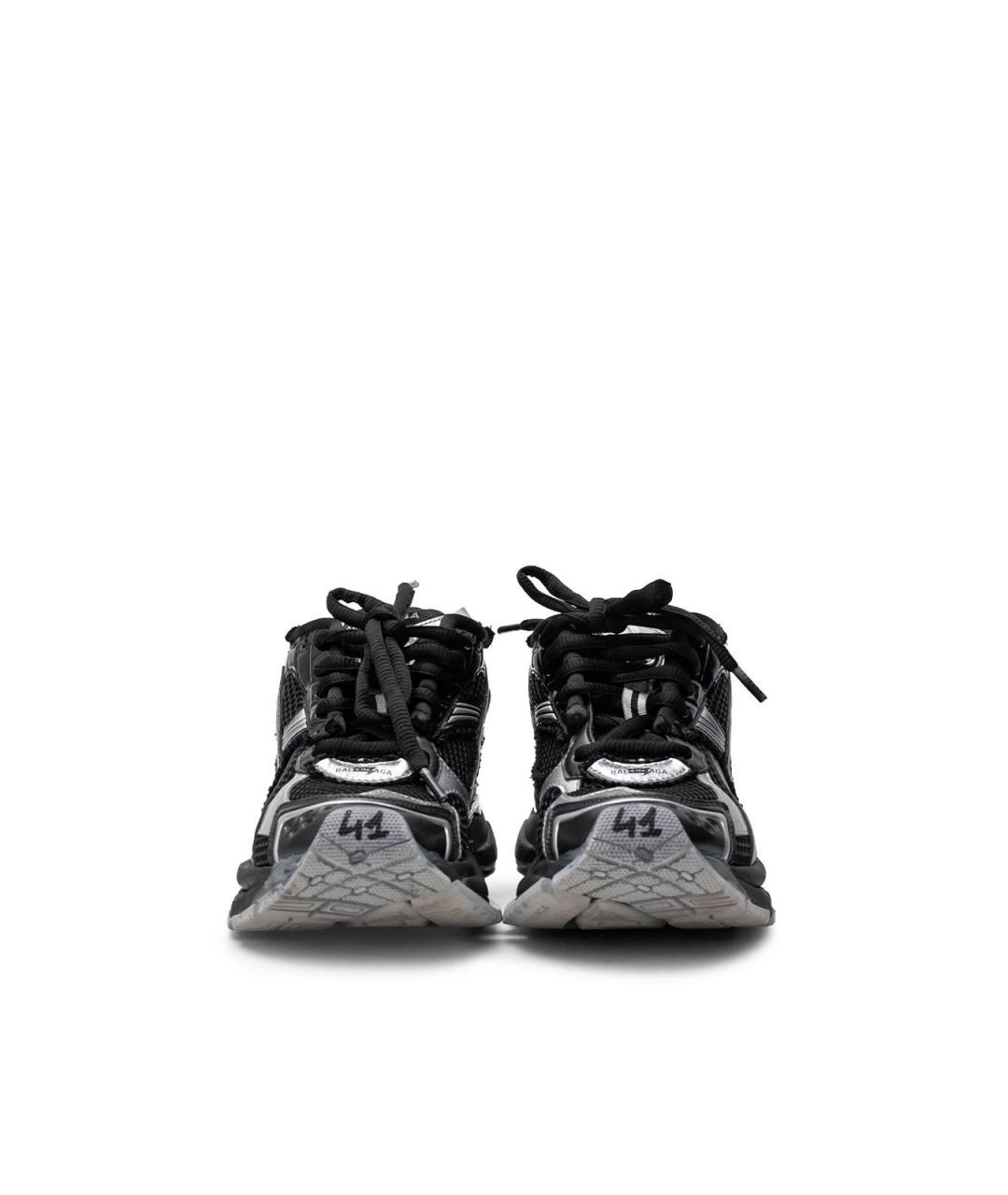 BALENCIAGA Черные текстильные кроссовки, фото 4
