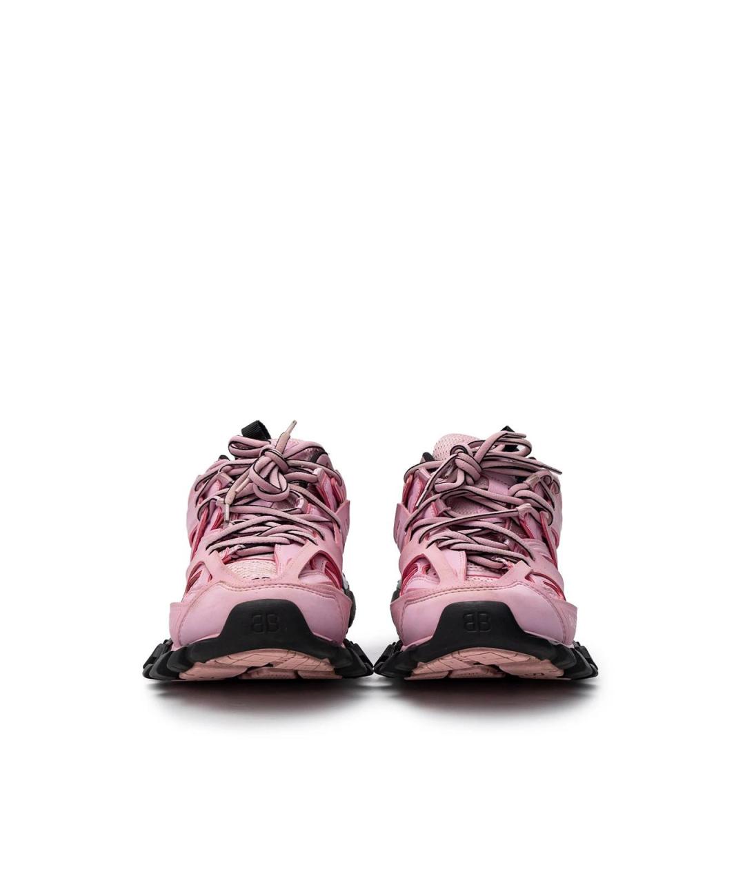 BALENCIAGA Розовые текстильные кроссовки, фото 4