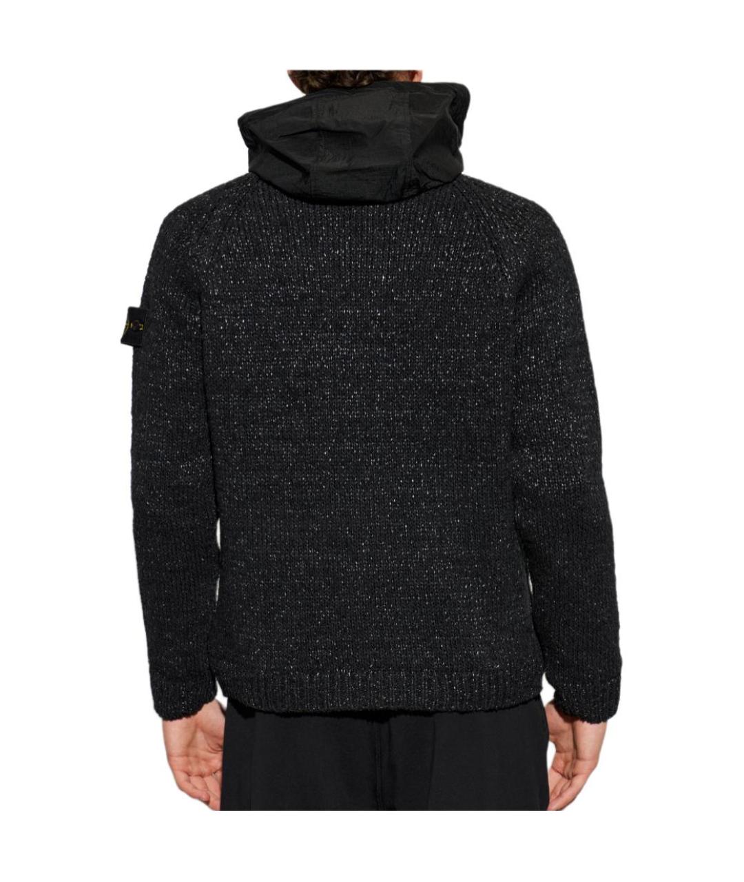 STONE ISLAND Черная куртка, фото 4