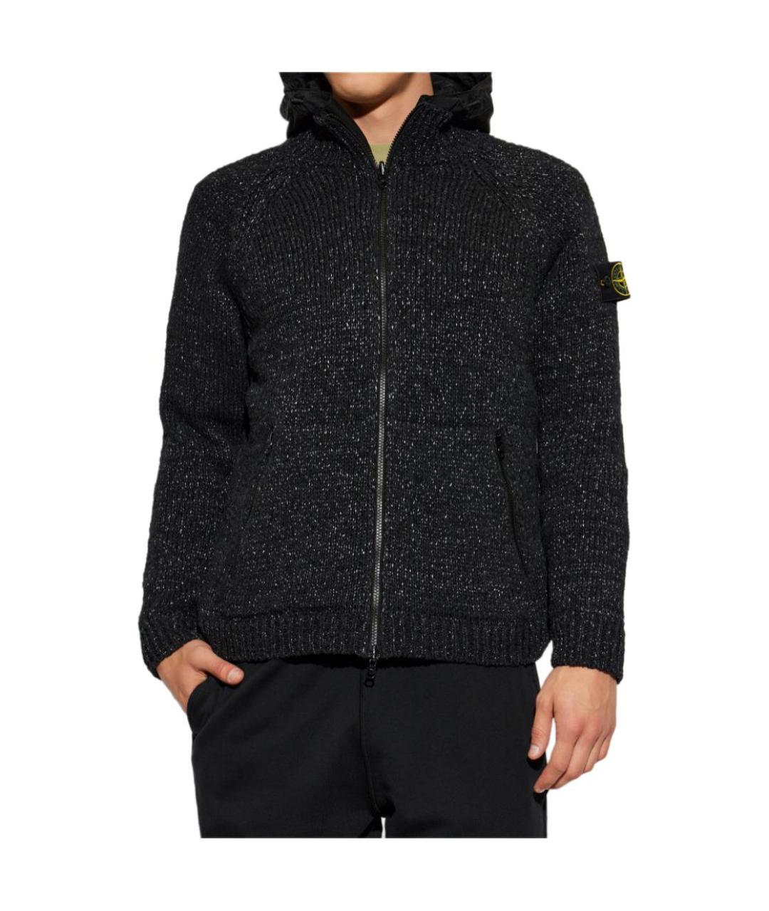 STONE ISLAND Черная куртка, фото 2