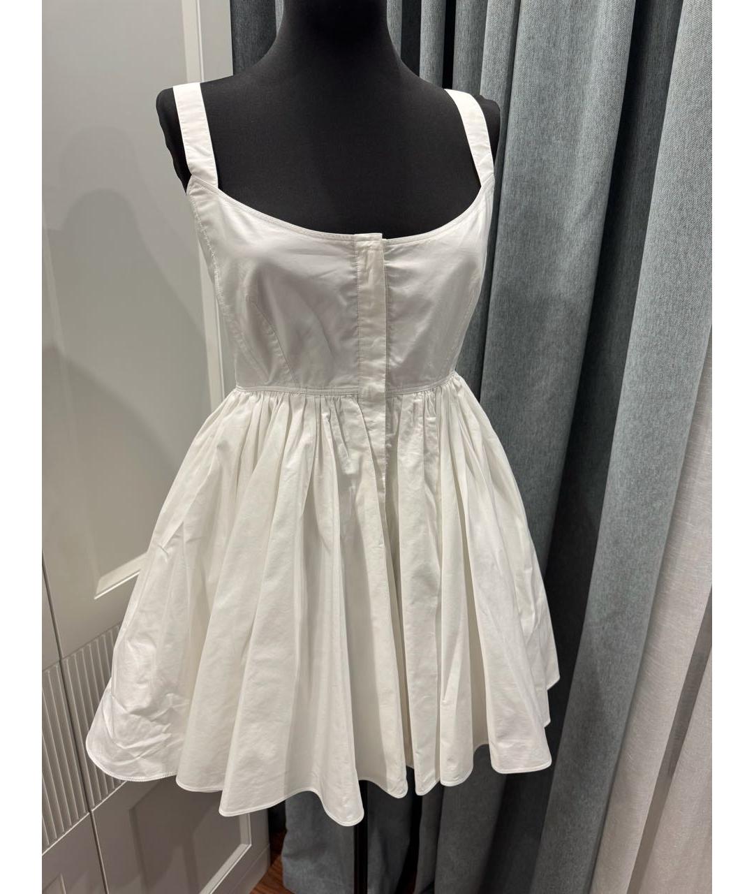 ALAIA Белое хлопковое повседневное платье, фото 4