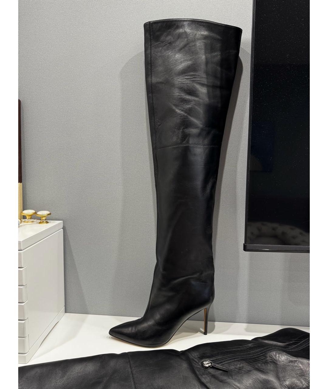 ALEXANDRE VAUTHIER Черные кожаные ботфорты, фото 5