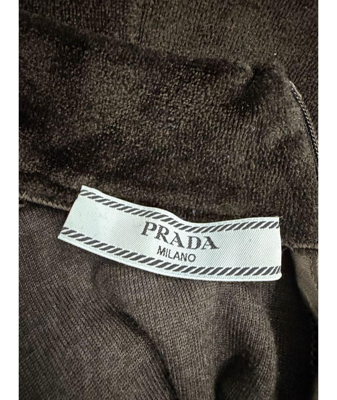 PRADA Черная бархатная водолазка, фото 7