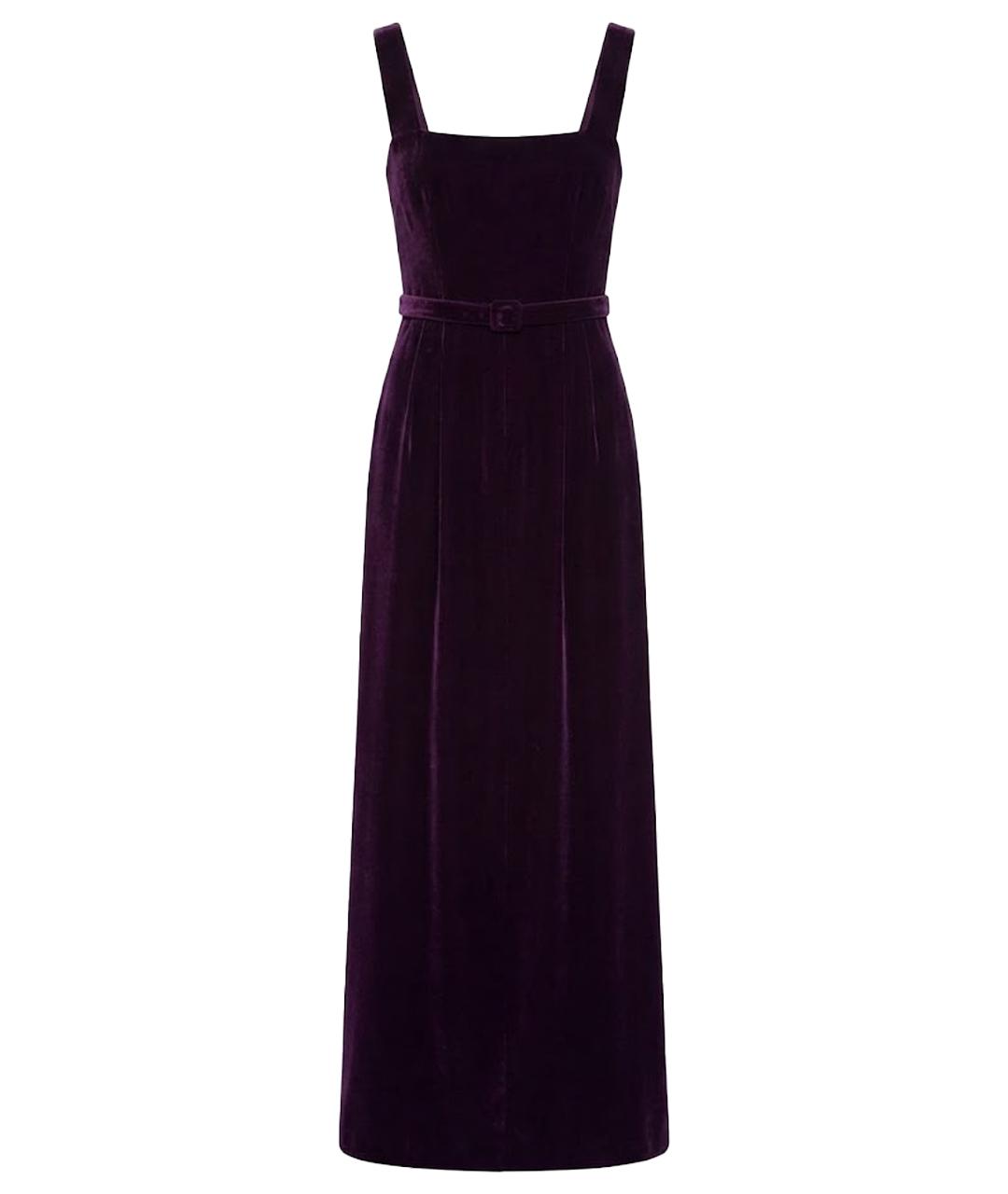 CHRISTIAN DIOR Фиолетовое бархатное вечернее платье, фото 1