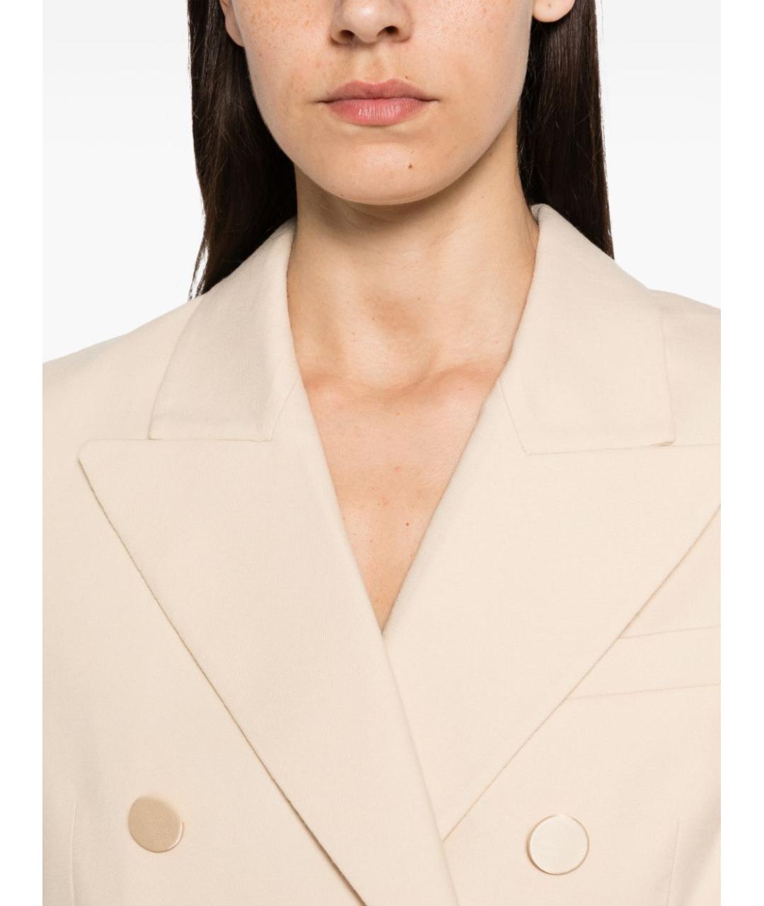 ZIMMERMANN Бежевый шерстяной жакет/пиджак, фото 5