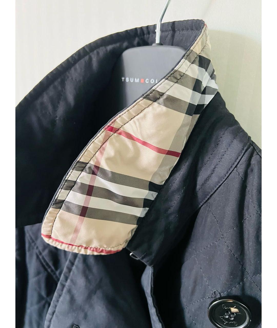 BURBERRY Черная полиэстеровая куртка, фото 3