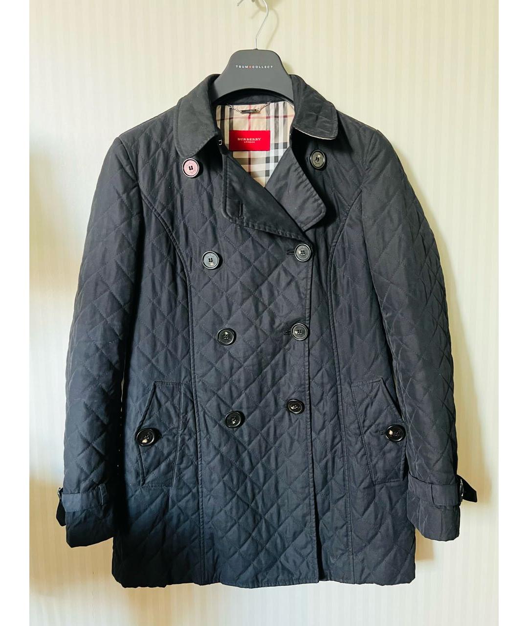 BURBERRY Черная полиэстеровая куртка, фото 9