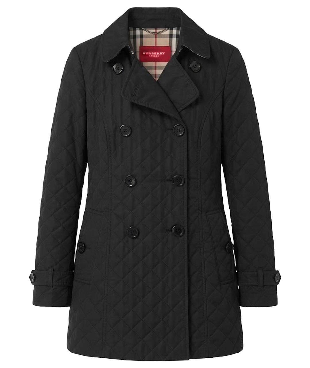BURBERRY Черная полиэстеровая куртка, фото 1