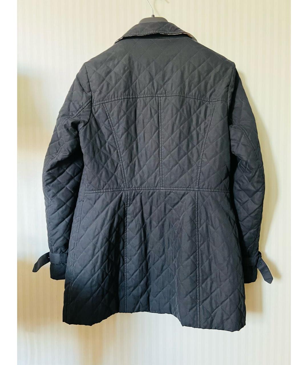 BURBERRY Черная полиэстеровая куртка, фото 2