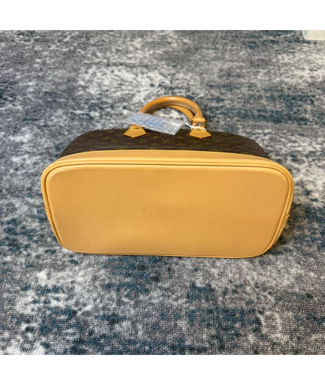 LOUIS VUITTON Коричневая сумка с короткими ручками из канвы, фото 6