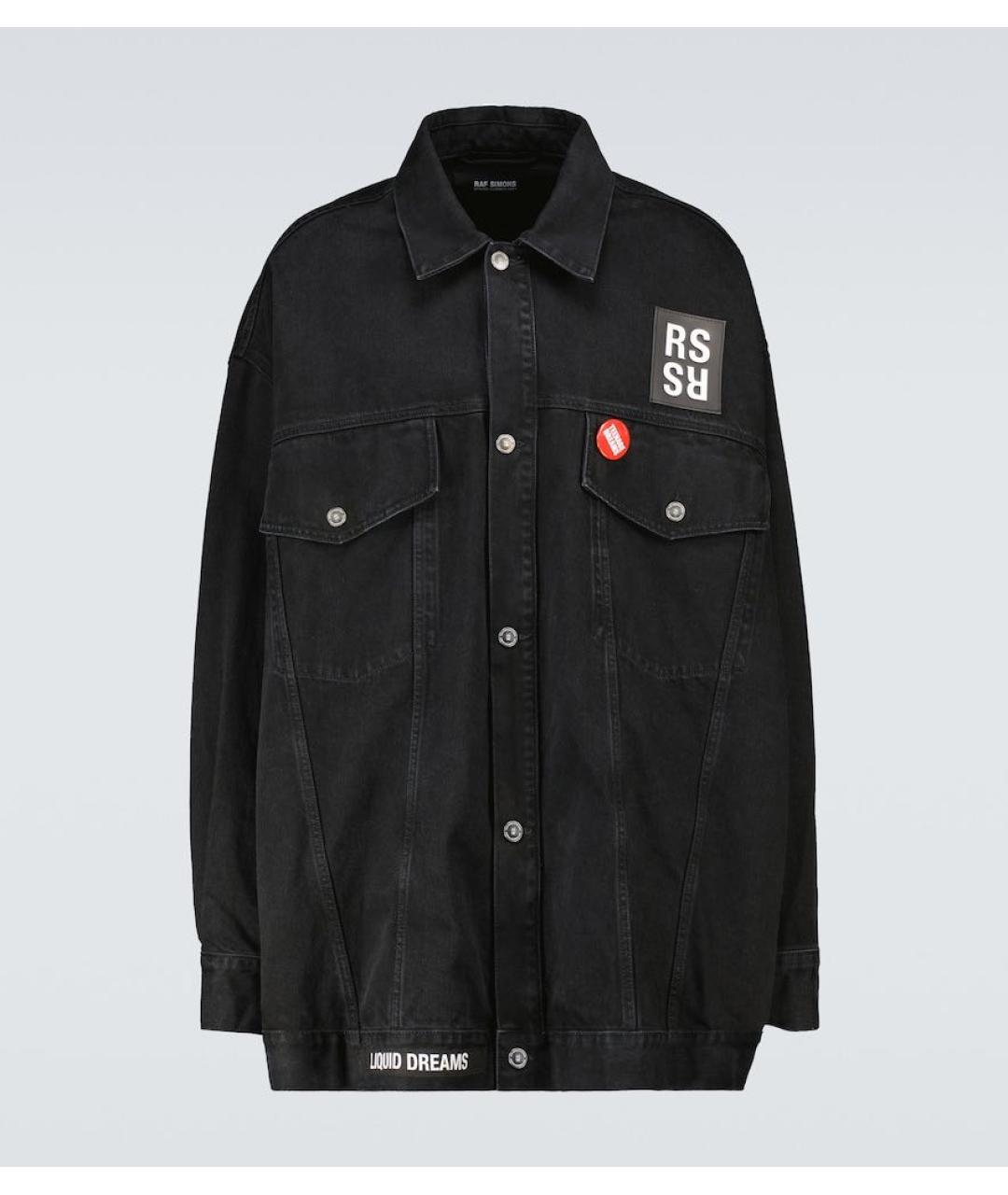 RAF SIMONS Черная деним куртка, фото 9
