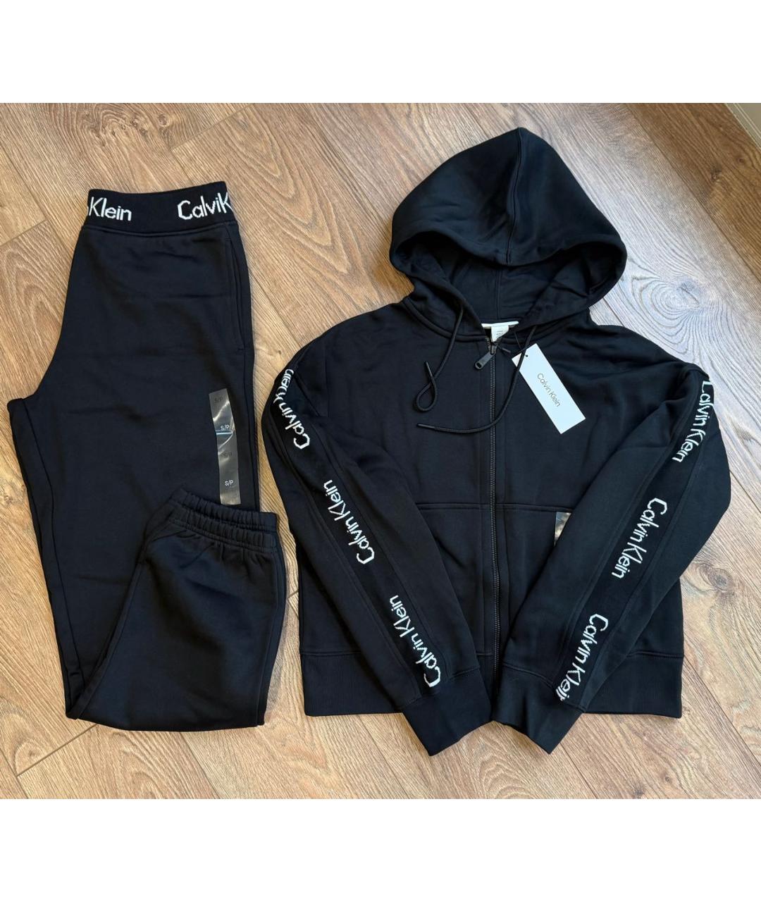 CALVIN KLEIN Черный хлопковый спортивные костюмы, фото 5