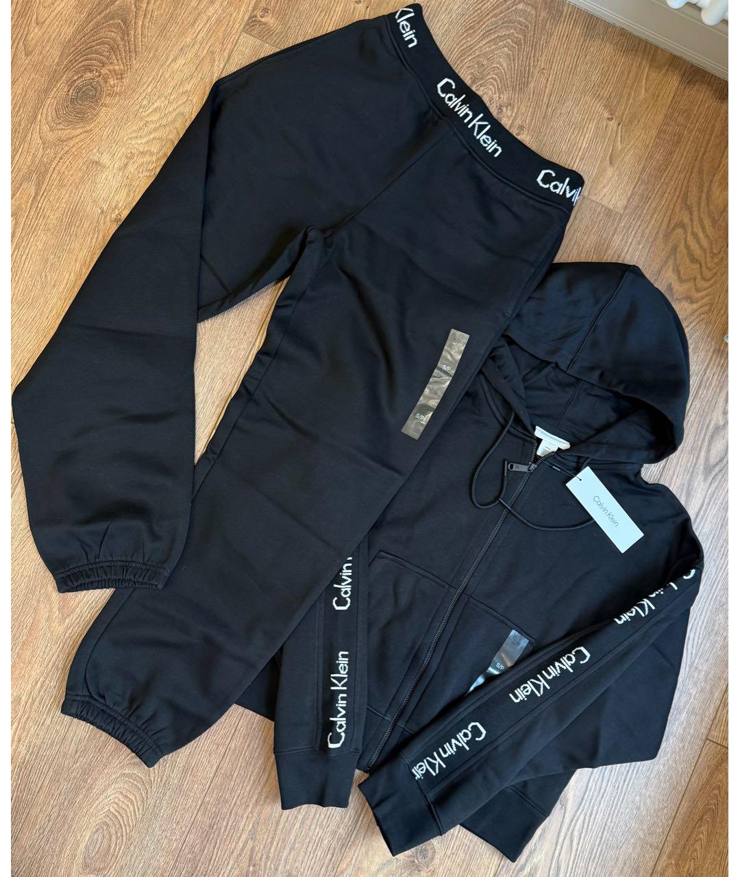 CALVIN KLEIN Черный хлопковый спортивные костюмы, фото 3