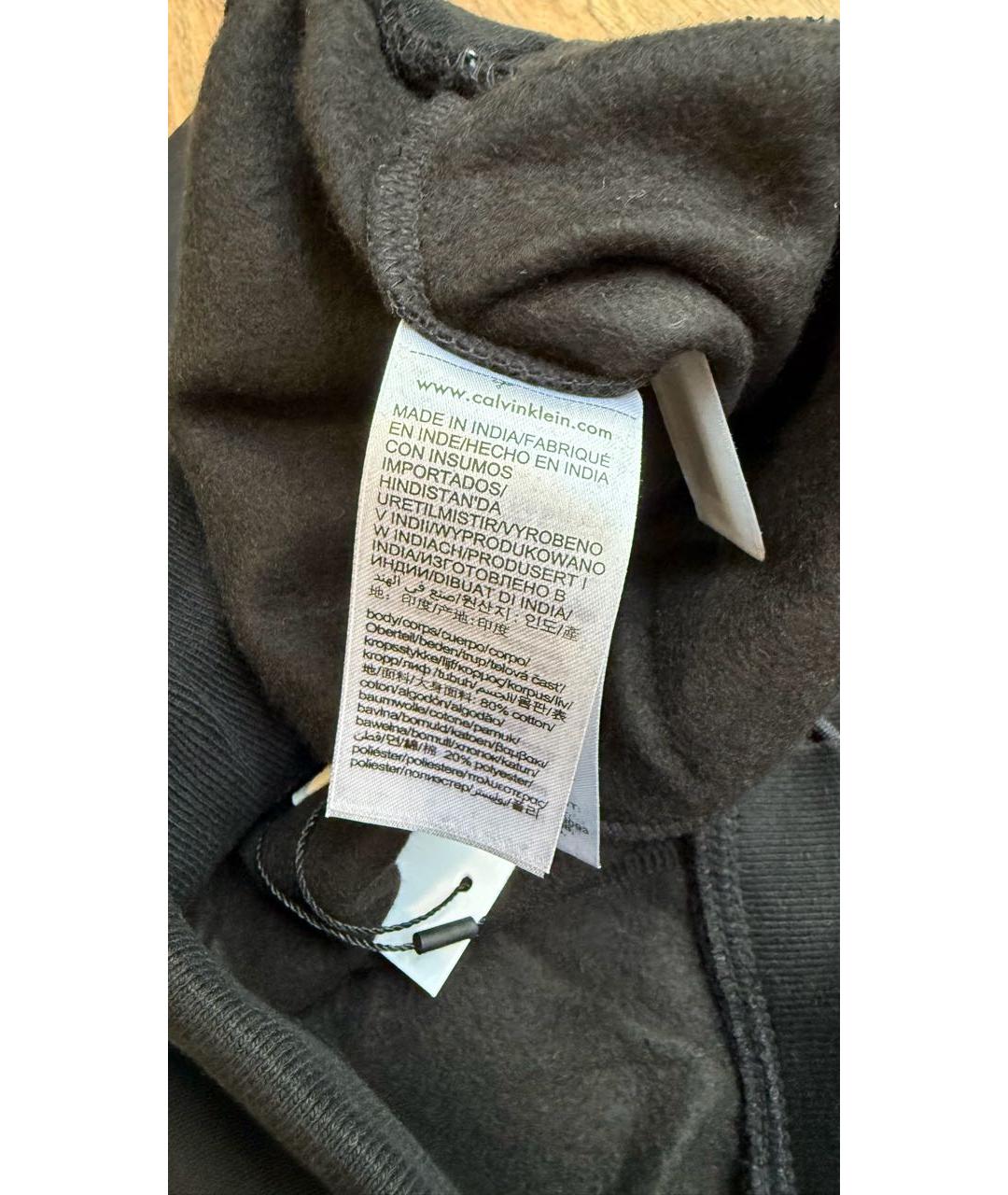 CALVIN KLEIN Черный хлопковый спортивные костюмы, фото 4