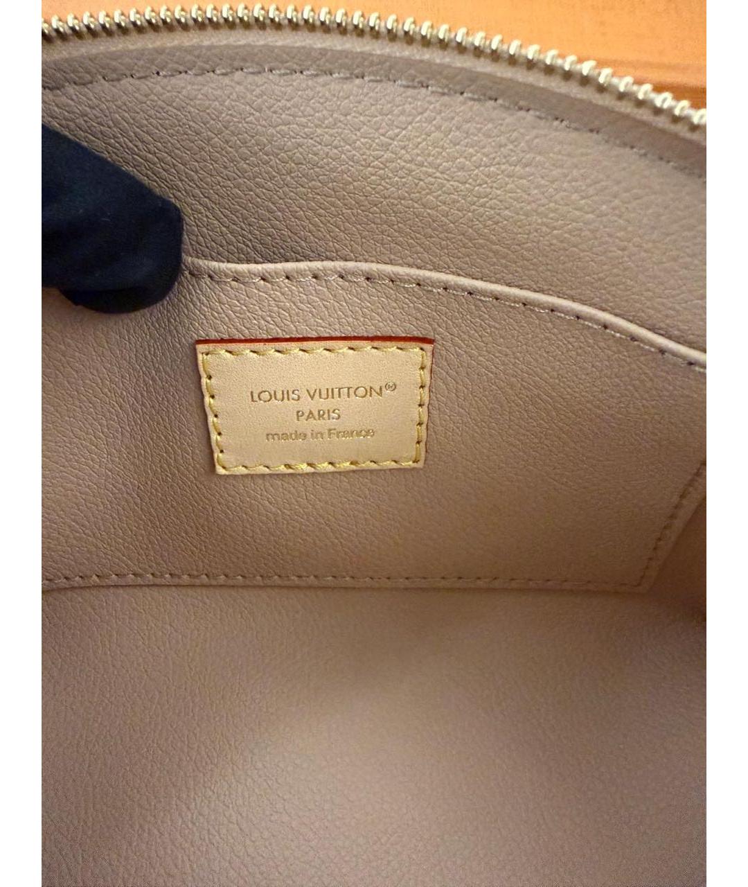 LOUIS VUITTON Бежевая косметичка, фото 7