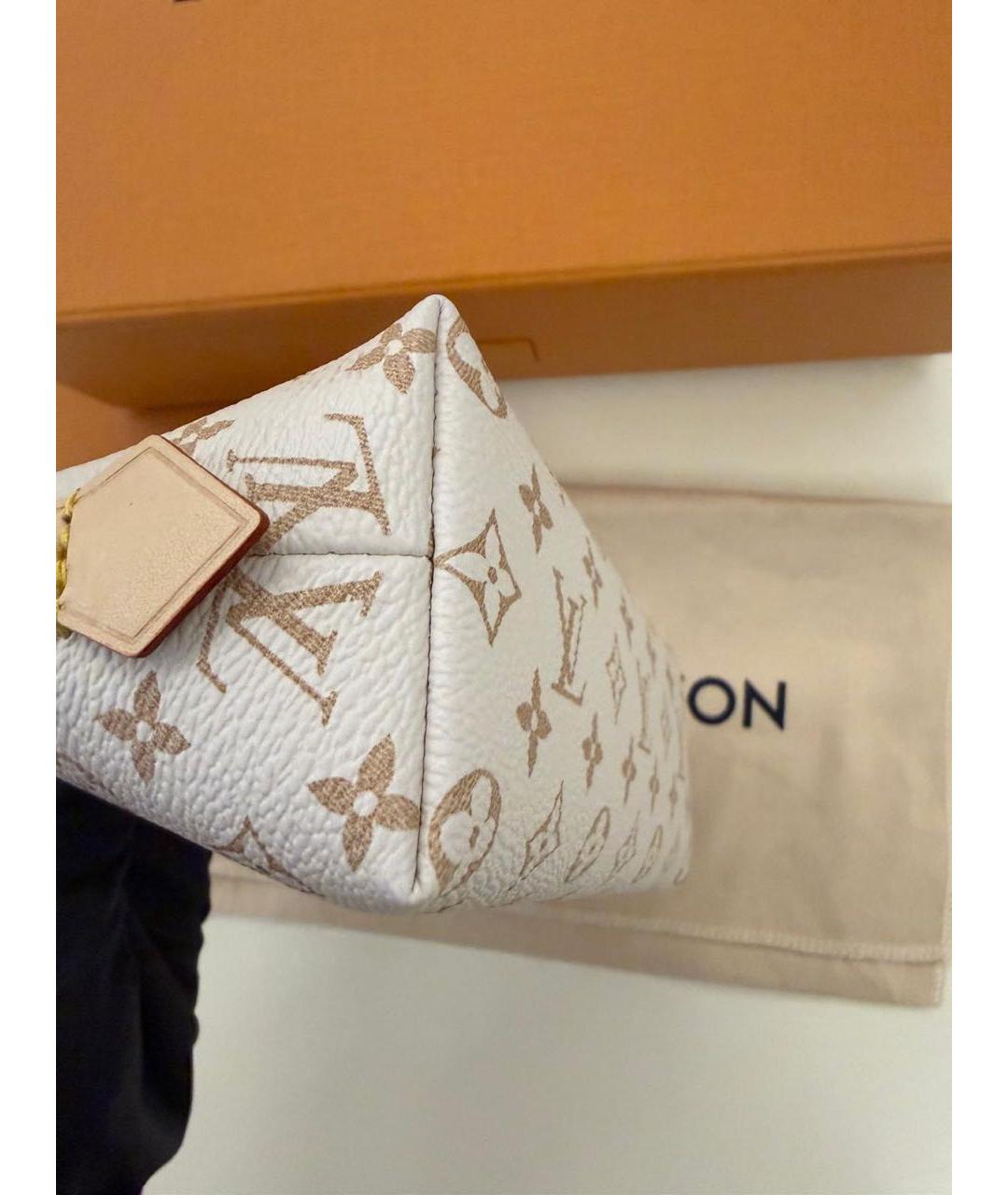 LOUIS VUITTON Бежевая косметичка, фото 8