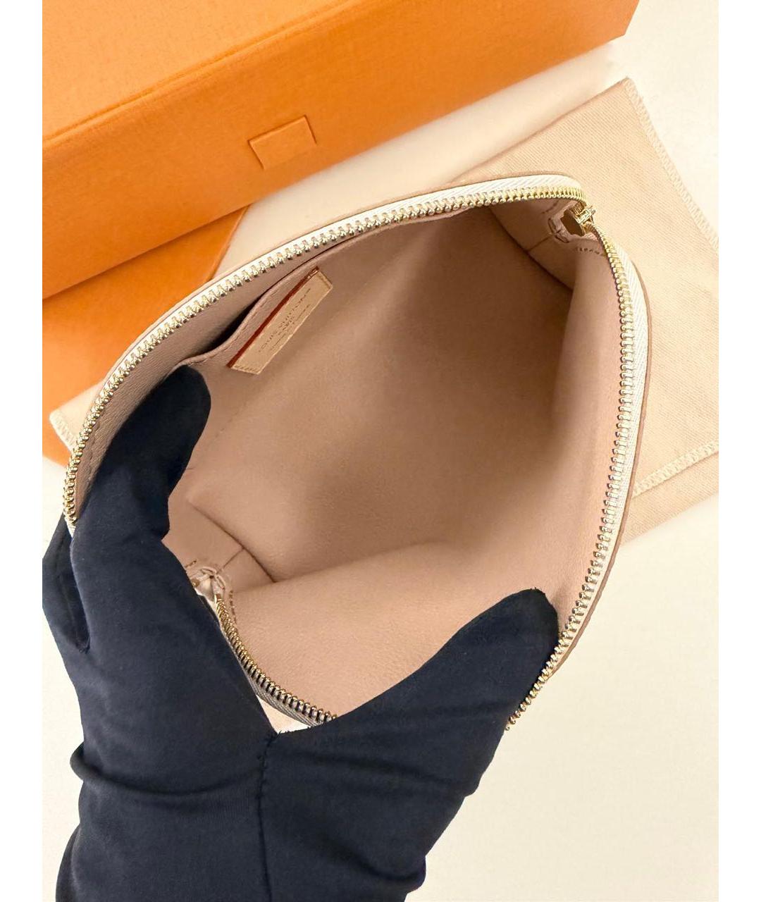 LOUIS VUITTON Бежевая косметичка, фото 6
