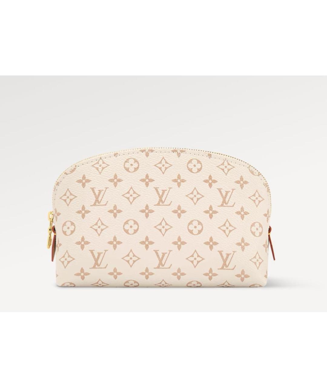 LOUIS VUITTON Бежевая косметичка, фото 9