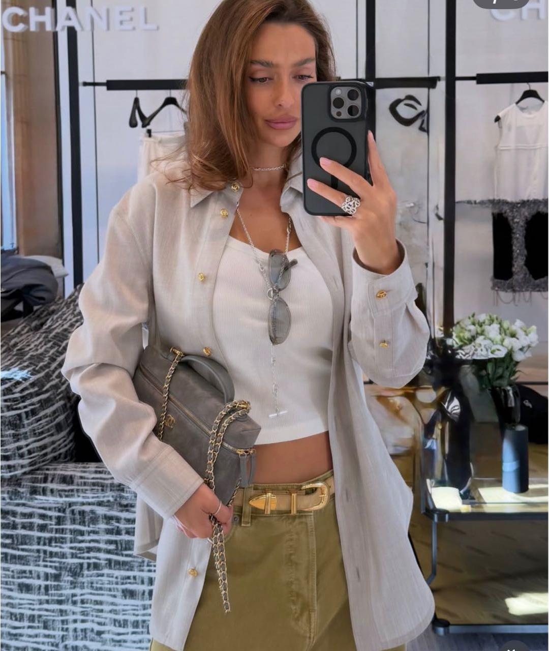 CHANEL Голубая рубашка, фото 3