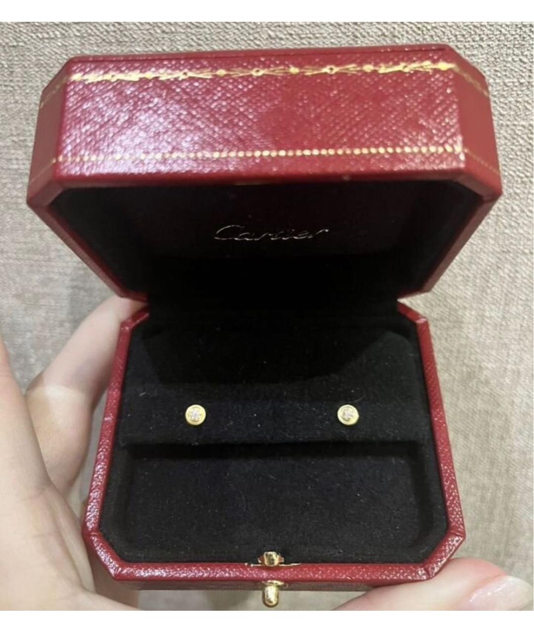 CARTIER Золотые серьги из желтого золота, фото 2