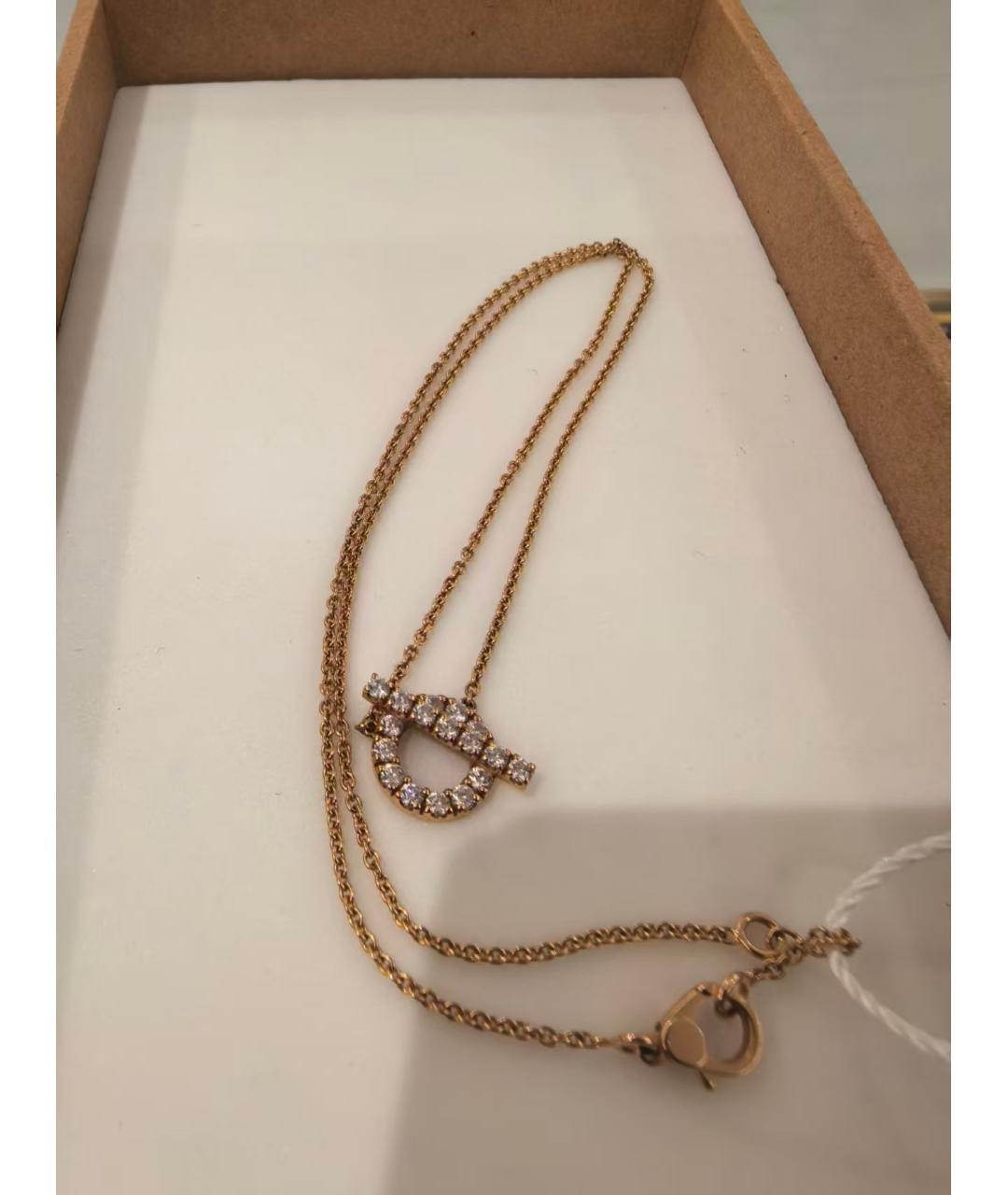 HERMES Золотое колье, фото 3