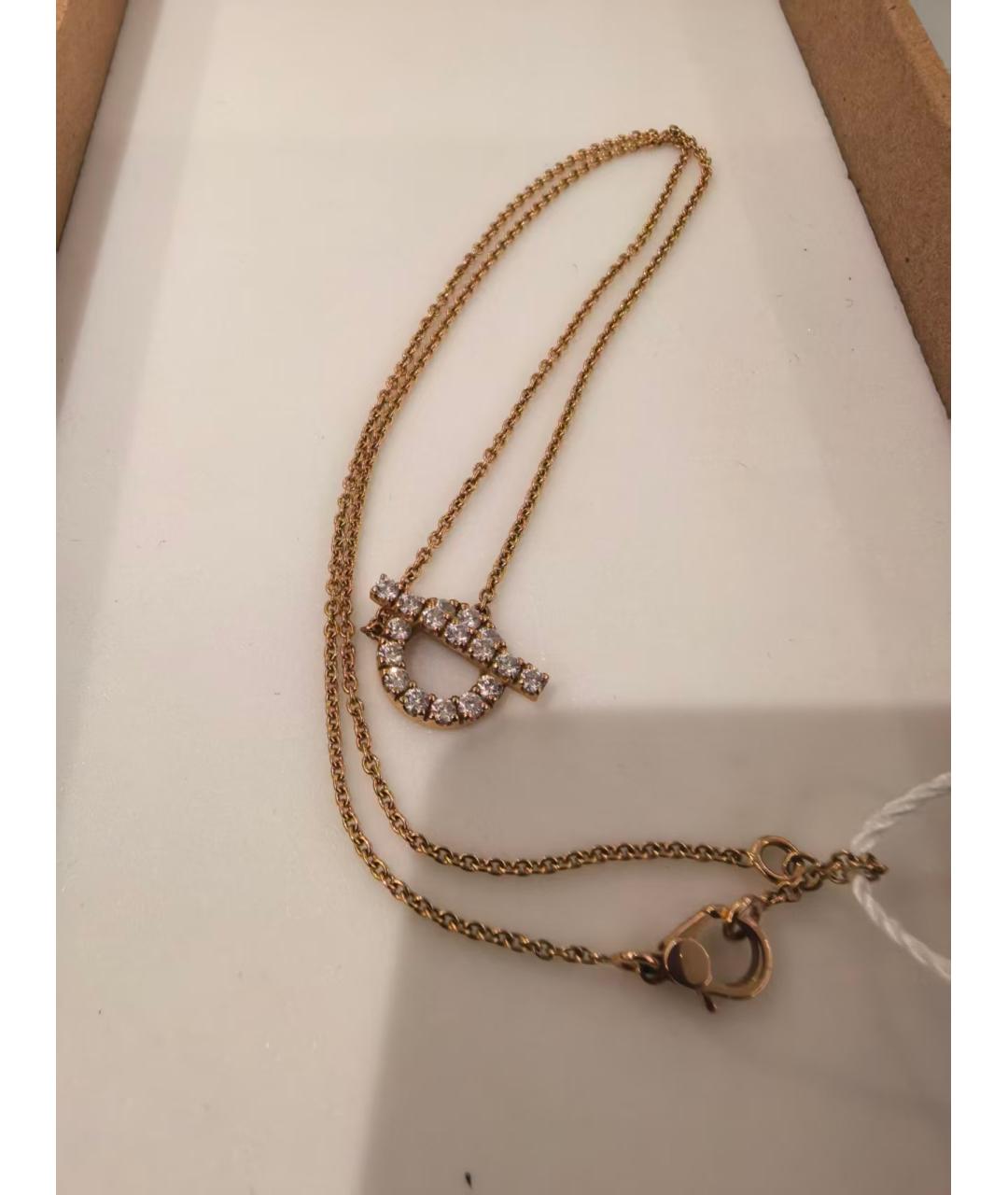 HERMES Золотое колье, фото 2